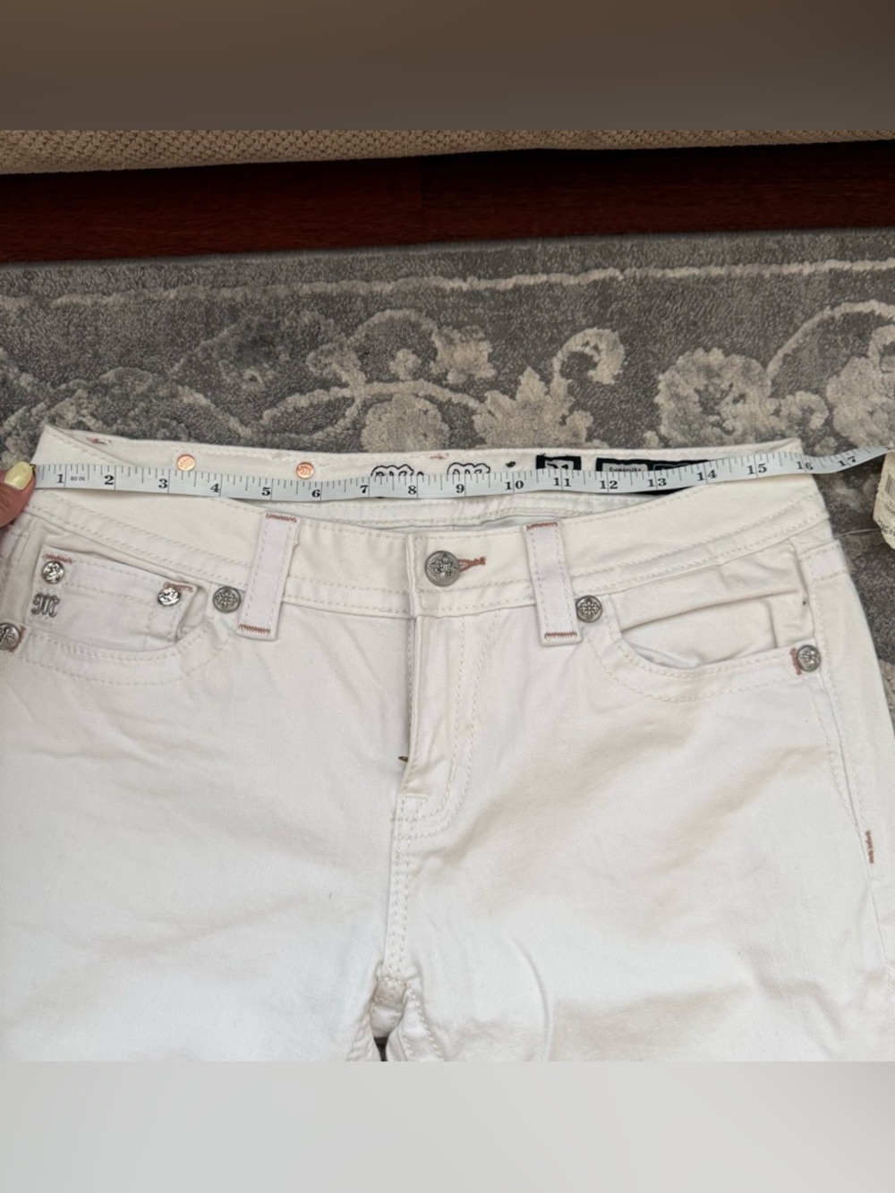 Miss Me Signature Skinny White Denim NWT JP599052 - Picture 11 of 13